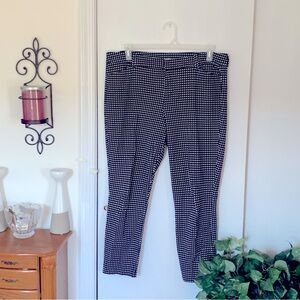 Old Navy Pixie high rise ankle pants Sz. 16 Cotton spandex stretch belt loop zip
